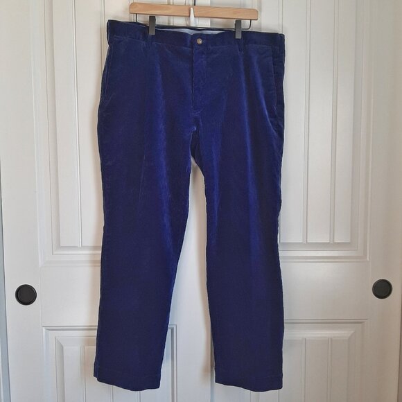 Polo Ralph Lauren Classic Fit Bright Navy Corduroy Slacks Pants - Picture 1 of 16